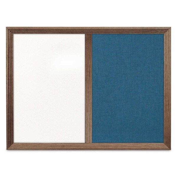 Enclosed Corkboard, 1 Door, 60"x36", 4" Fra